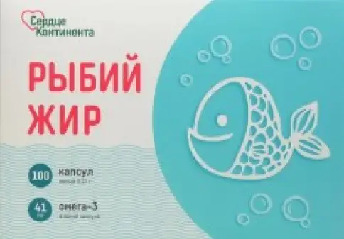 Рыбный жир Сердце Континента Капсулы 330мг №100 произодства Полярис ООО