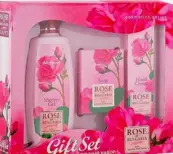 Rose of Bulgaria Роуз оф Болгария Набор подарочный №5 (мыло натуральное косметическое 100г+гель для душа 330мл+крем для рук 75мл) Упаковка №1 от Болгария