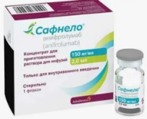 Сафнело Концентрат д/инф.р-ра 150мг/мл 2мл №1 произодства Астразенека