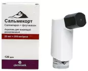 Сальмекорт Аэрозоль 25мкг+250мкг/доза 120доз от Гленмарк Фармасьютикалз