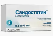 Сандостатин Ампулы 100мкг 1мл №5 от Новартис Фарма