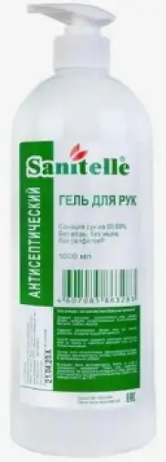 Санитель гель д/рук антисепт. Флакон 1л произодства Бентус Лаборатория