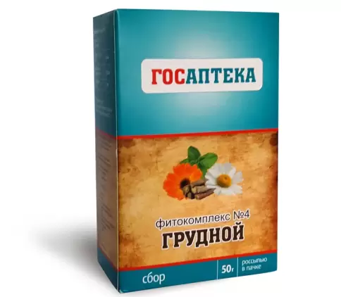 Сбор грудной №4 Упаковка 50г произодства Красногорсклексредства ОАО