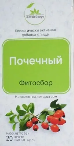 Сбор Почечный Алтайфлора Фильтр-пакеты 1.5г №20 произодства Алтайская чайная компания