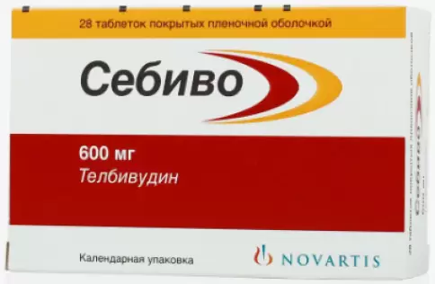 Себиво Таблетки 600мг №28 произодства Новартис Фарма