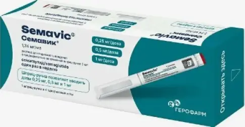 Семавик Некст Шприц-ручка + 4 иглы 0.25мг/доза 3мл (4дозы) №1 произодства Герофарм ООО