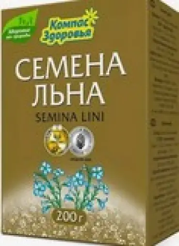 Семя льна белого Упаковка 100г произодства Компас здоровья