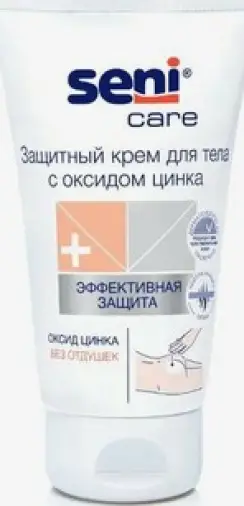 Seni care Крем для тела защитный с оксидом цинка Туба 100мл произодства Белла-ТЗМО-Торунский ЗПМ