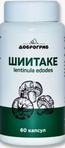 Шиитаке Капсулы №60 произодства Квадрат С