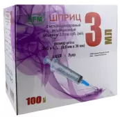 Шприц одноразовый Упаковка 3мл №100 от СФМ Госпитал Продакт Гмбх