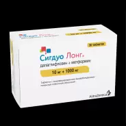 Сигдуо Лонг Таблетки п/о 10мг+1г №30 от Самсон-Фарма на Лубянке