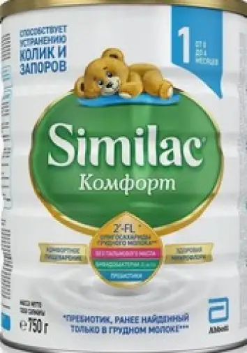 Симилак Комфорт 1 для детей с рождения, смесь молочная сухая Similac Банка 750г