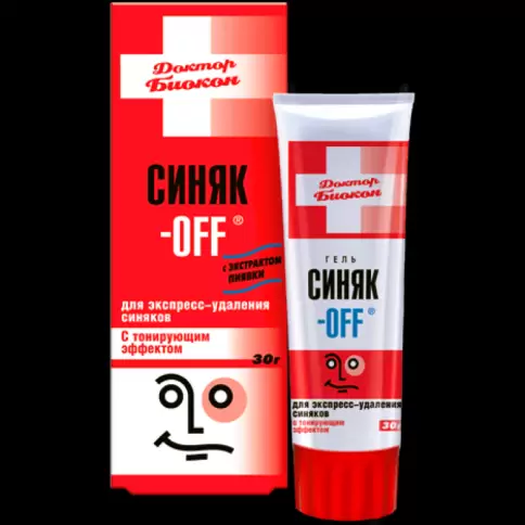 Синяк-OFF гель без тонирующего эффекта Туба 30г произодства Биокон
