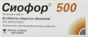 Сиофор Лонг Таблетки п/о 500мг №60 от Берлин-Хеми АГ