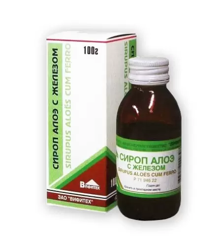 Сироп алоэ с железом Флакон 100мл произодства Вифитех ЗАО