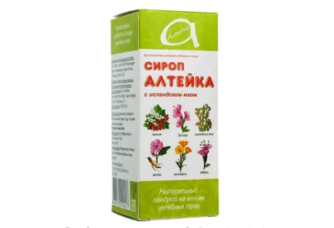 Сироп Алтейка с исландским мхом Флакон 130г/100мл произодства Экофлор