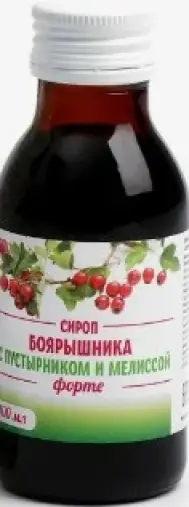 Сироп боярышника с пустырником и мелиссой Форте Флакон 100мл