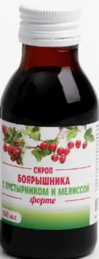 Сироп боярышника с пустырником и мелиссой Форте