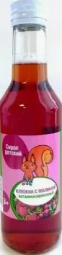 Сироп клюквы и малины