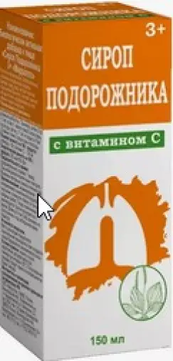 Сироп подорожника Флакон 150мл произодства Вифитех ЗАО