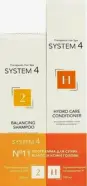 Система 4 Программа №11 для сухих волос и кожи головы (шампунь терапевтический 2 + бальзам H увлажняющий) System 4