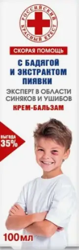 Скорая помощь Крем-бальзам от синяков и ушибов Крем-бальзам 100мл произодства Фора-Фарм ООО