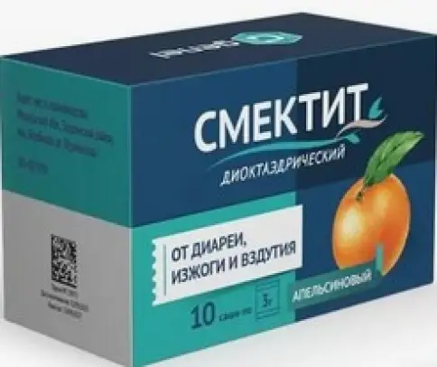 Смектит диоктаэдрический Порошок д/суспензии, апельсин 3г №10 произодства Технопарк-Центр