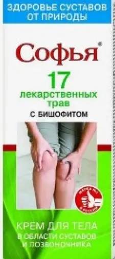 Софья 17 лекарственных трав с бишофитом Крем для тела 75мл произодства Фора-Фарм ООО