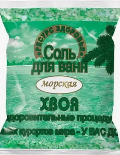 Соль для ванн Хвоя Пакет п/э 1кг произодства Ресурс-Ф ЗАО