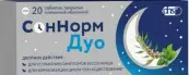 СонНорм Дуо Таблетки п/о 3мг+1.16мг+28мг №20 от Фармстандарт Лексредства