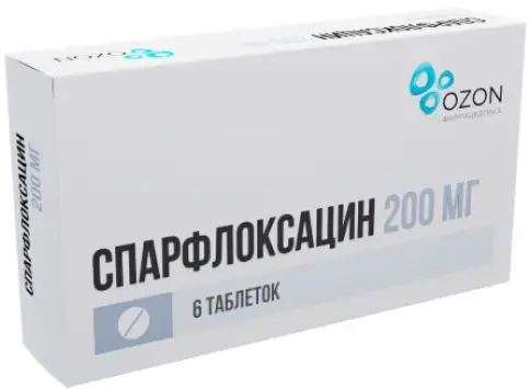 Спарфлоксацин Таблетки 200мг №6 в Павловском Посаде