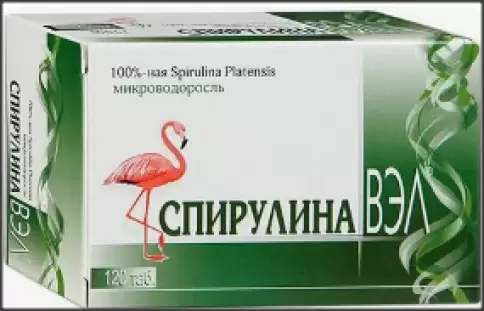 Спирулина ВЭЛ Таблетки 500 мг №120