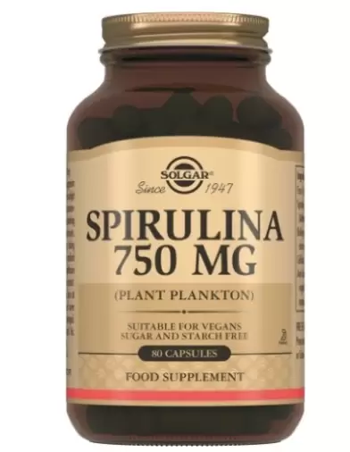 Спирулина Капсулы 750мг №80 произодства Солгар