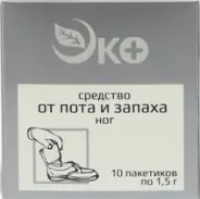 Средство от пота и запаха ног ЭКО Пакетики 1.5г №10 от Здоровье плюс Ключевая 10к2