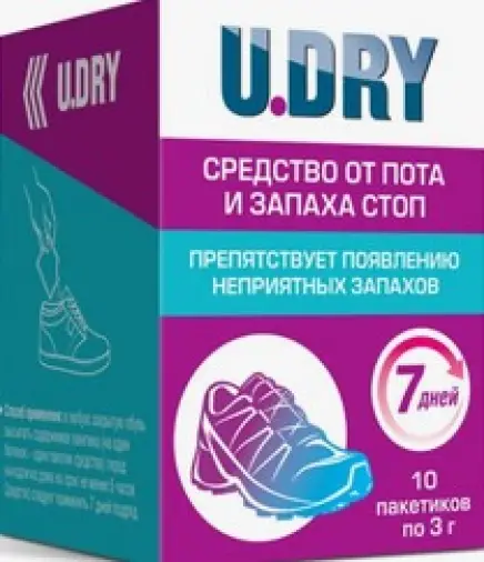 Средство от пота и запаха ног Пакетики 3г №10 произодства Эльфарма ООО