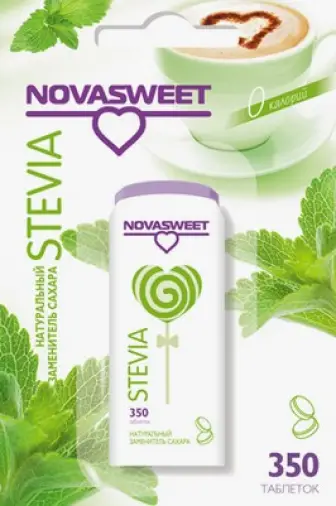 Стевия Новасвит (стевия с лактозой) Таблетки №350 произодства НоваПродукт