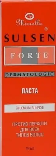 Сульсен форте паста п/перхоти Туба 75мл произодства Мирра ООО
