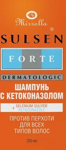 Сульсен форте с кетоконазолом шампунь п/перхоти Флакон 250мл произодства Мирролла ООО