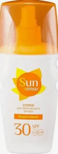 Sun Sense Спрей для безопасного загара водостойкий SPF30 Флакон 160мл произодства Биокон