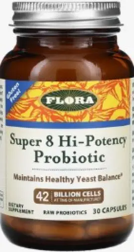 Супер 8 пробиотик Капсулы №30 произодства Flora (Флора, Канада)
