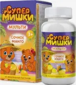 Супер Мишки Мультивитамины Пастилки жевательные №60 от Мирролла ООО