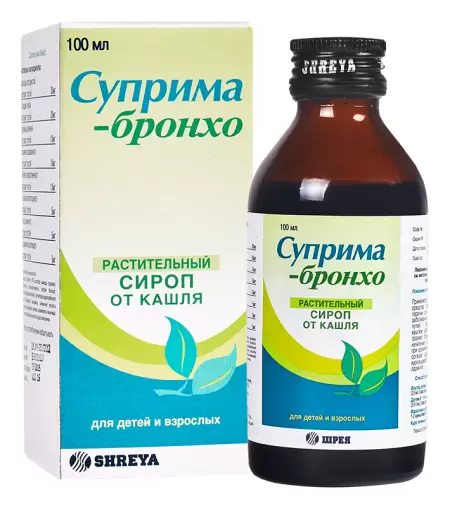 Суприма-Бронхо Сироп 100мл произодства Шрея Лайф Сайнс