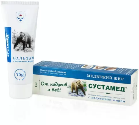 Сустамед Бальзам Медвежий жир Туба 75мл произодства Корвет Фарма ООО