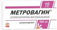 Свечи с метронидазолом вагин. Упаковка 500мг №10 от Смарт-Мед Волоколамское ш 45