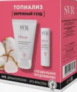 SVR Topialyse Крем для рук + Питательный стик для губ Набор СВР Топиализ Бережный уход Подарочный набор №1 от МосАптека 1905г 15