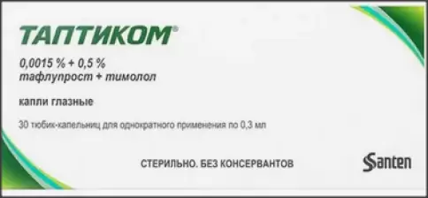 Таптиком Капли глазные 0.3мл №30 произодства Сантэн