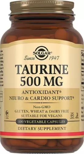 Таурин Капсулы 500мг №50 произодства Солгар