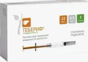 Тебериф Р-р д/п/к введ., шприц 22мкг/0.5мл 0.5мл №3 от Не определен
