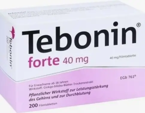 Тебонин форте Таблетки 40мг №200 произодства Германия