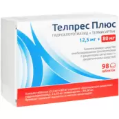 Телпрес Плюс Таблетки 80мг+12.5мг №98 от Ликонса Лаборатория